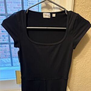 Wilfred Aritzia Full Black Body Suit - NEW with tags